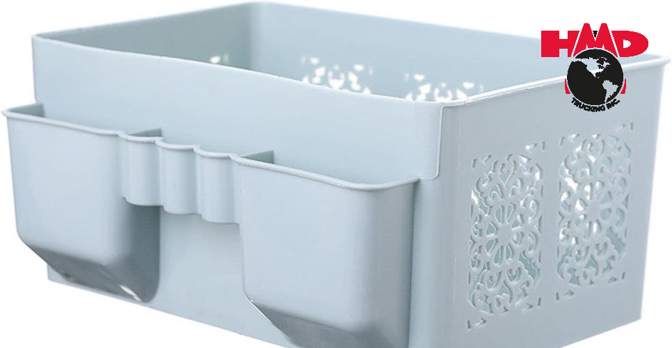 Semi Truck Organization Ideas: Suction cup basket